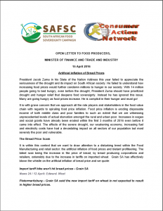 Open letter to food producers